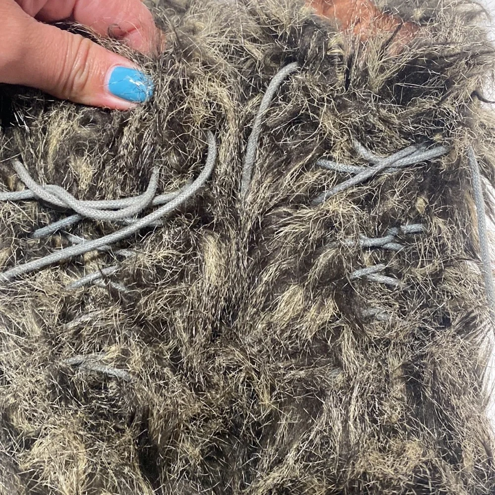 Rare Limited Edition Lita - Shag Jeffrey Campbell Faux Fur Booties in Ta… - Picture 15 of 17